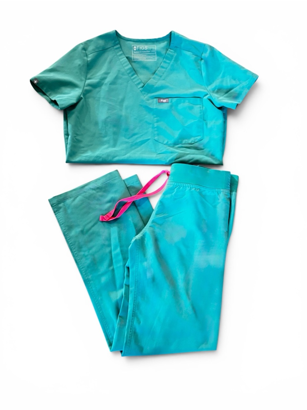 Surgical Green Figs Scrub Set XXSP